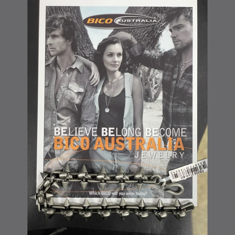 Bico Australia Jewelry - Spiked Skull Bracelet NWT!